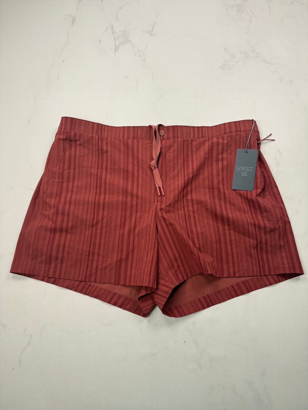 Vrst Shorts Red Contemporary Adjustable Drawstring - Mens XXL